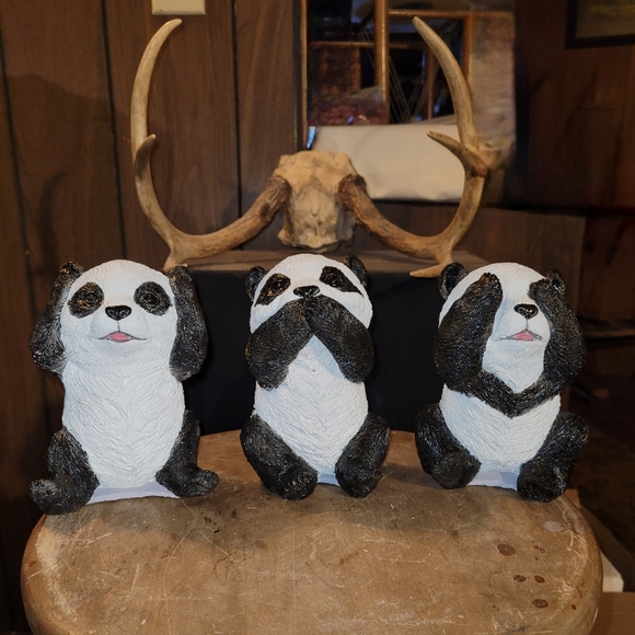 Wise panda set (cement) - Picture 1 of 1